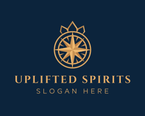 Premium Compass Crown logo design