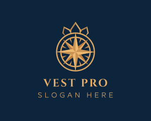 Premium Compass Crown logo design