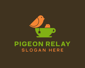 Pigeon Green Tea  logo