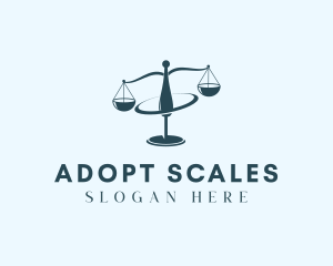 Legal Scale Orbit logo design