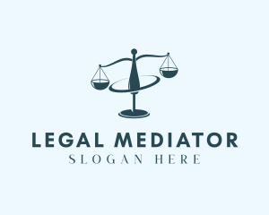 Legal Scale Orbit logo design