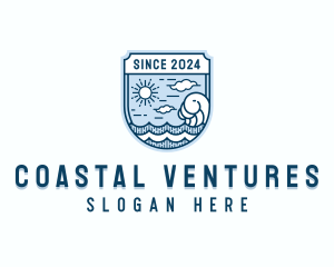 Surfer Ocean Tide logo design