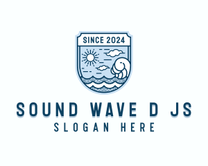 Surfer Ocean Tide logo design