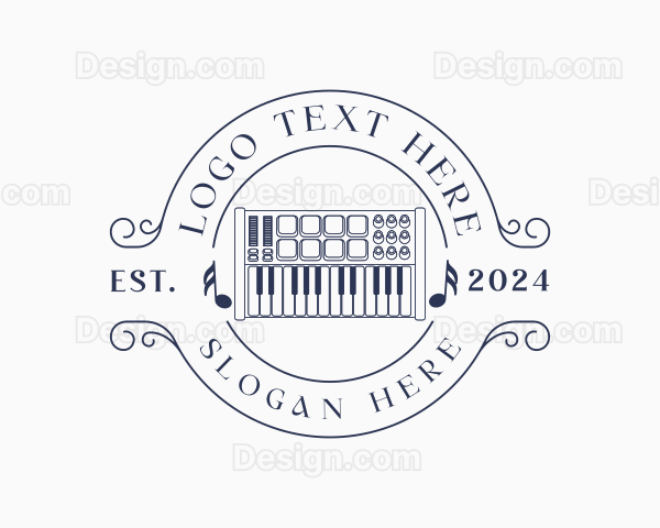 Musical Keyboard Piano Logo