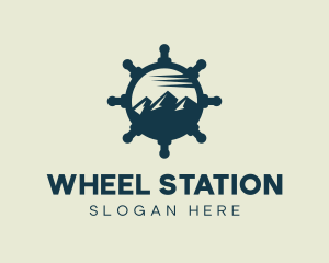 Mountain Ship Wheel  logo