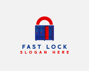 Office Storage Locker logo design