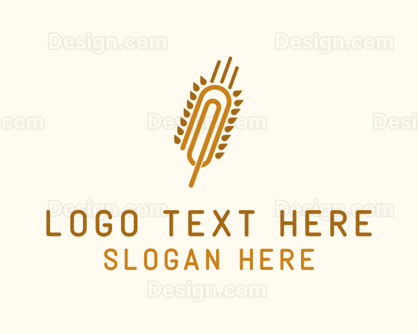 Wheat Paper Clip Logo