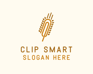 Wheat Paper Clip logo design