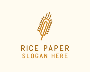 Wheat Paper Clip logo design