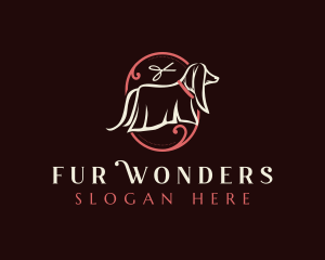 Scissors Dog Groomer logo