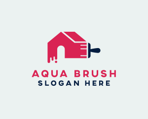 House Painting Brush logo design