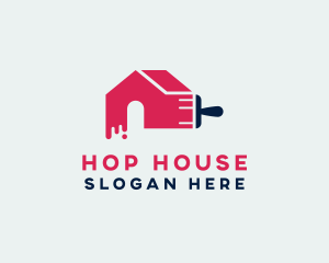 House Painting Brush logo design