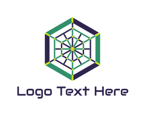 Spiderweb Hexagon logo