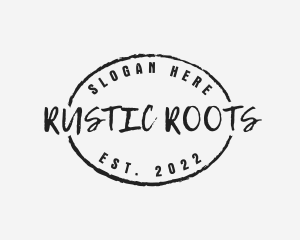 Rustic Hipster Business logo design