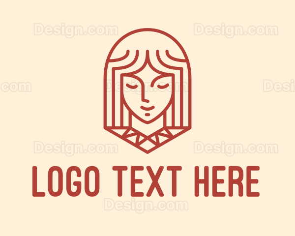 Red Beauty Lady Logo