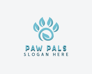Eco Leaf Paw logo