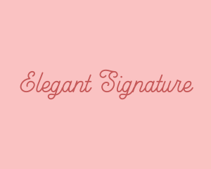 Classic Elegant Cursive Business logo design