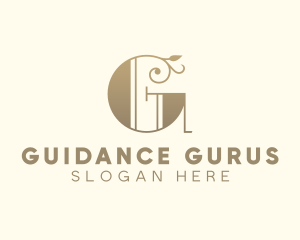 Art Deco Boutique Letter G logo design