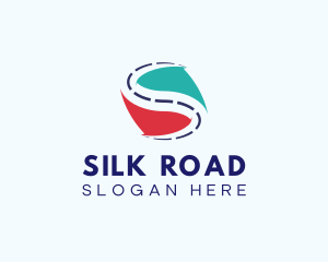 Road Highway Transport Letter S logo design