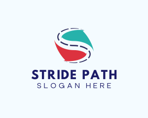 Road Highway Transport Letter S logo design