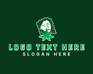 Marijuana Weed Lady logo