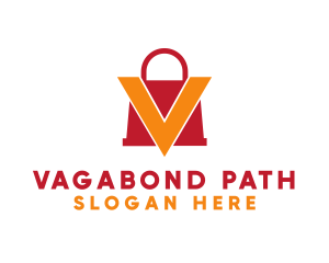 Red Bag V logo design