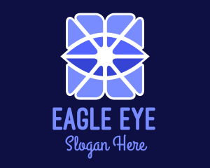 Purple Visual Eye logo design