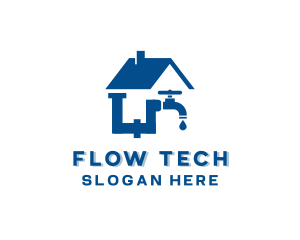 House Plumbing Maintenance logo design