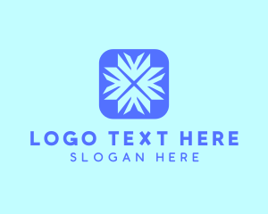 Digital Blue Snowflake logo