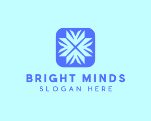 Digital Blue Snowflake logo