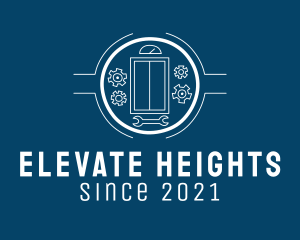 Elevator Lift Wrench  logo design