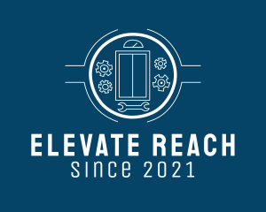 Elevator Lift Wrench  logo design