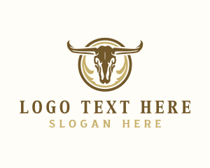 Western Bull Skull logo