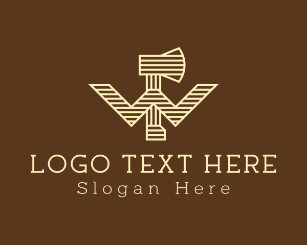 Wooden logo example 3