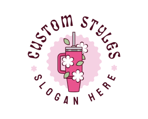 Hippie Floral Tumbler logo