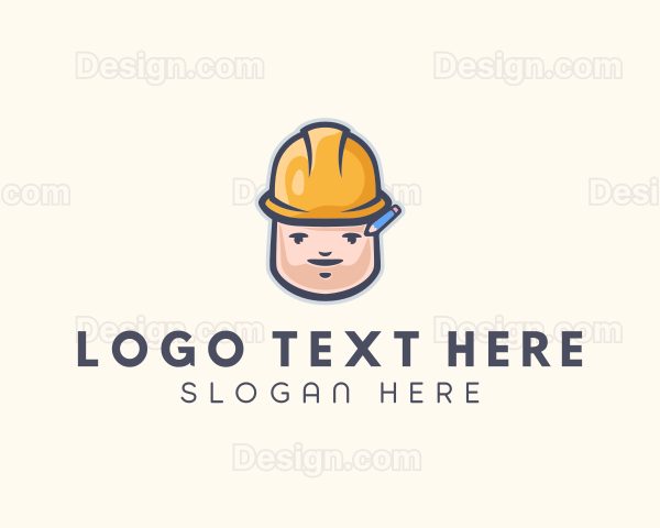 Construction Man Avatar Logo