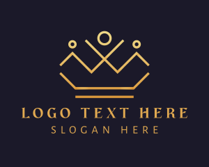 Golden Elegant Crown  logo