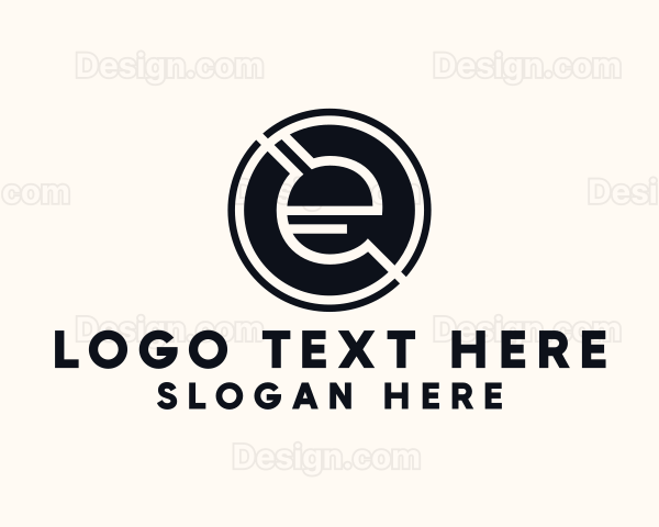 Modern Letter E Logo