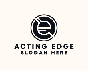 Modern Letter E logo design