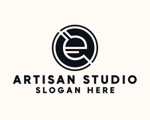 Modern Letter E logo design