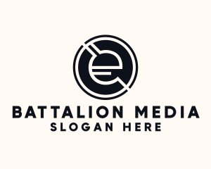 Modern Letter E logo design