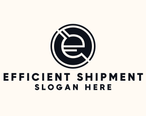 Modern Letter E logo design