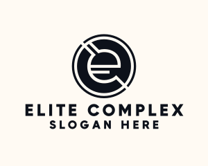 Modern Letter E logo design