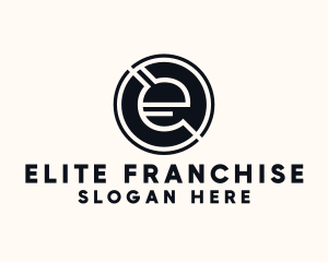 Modern Letter E logo design