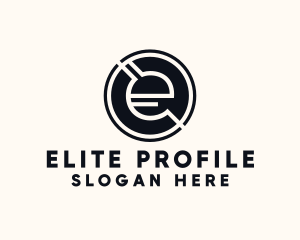 Modern Letter E logo design