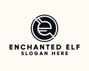 Modern Letter E logo design