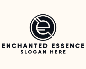 Modern Letter E logo design