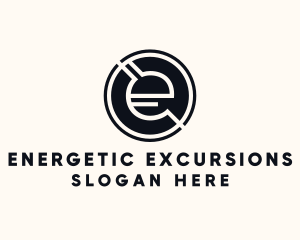 Modern Letter E logo design