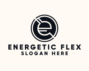 Modern Letter E logo design