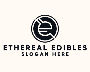 Modern Letter E logo design